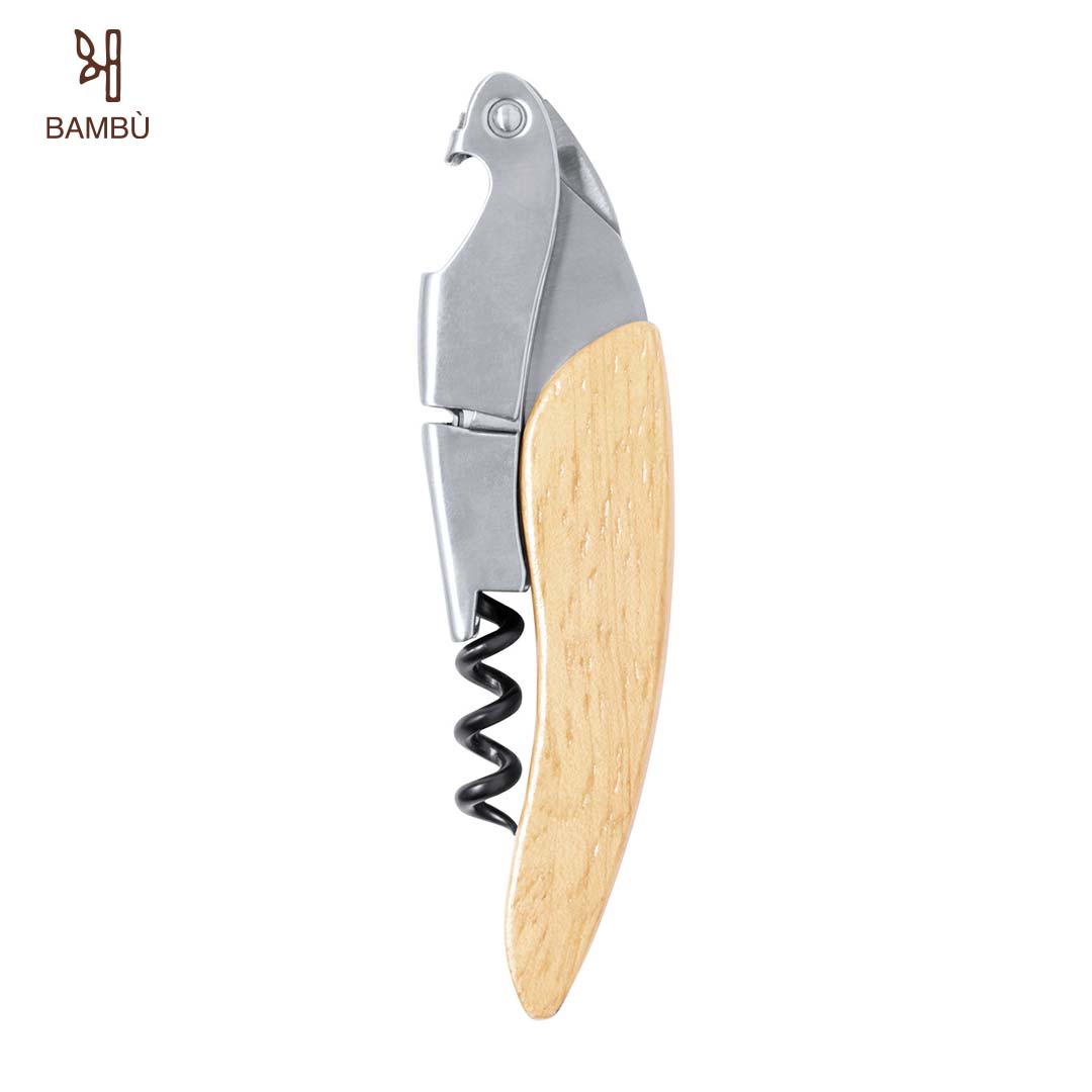 JOCXZI Apribottiglie,portatile, Durevole, In Legno Naturale, Manico In - Foto 10