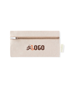 Astuccio portapenne in cotone riciclato con zip