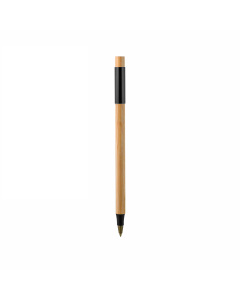 Penna in bambù con dettaglio alluminio colorato