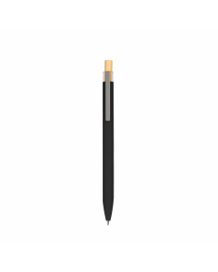Penna a sfera soft touch colorato in alluminio riciclato 