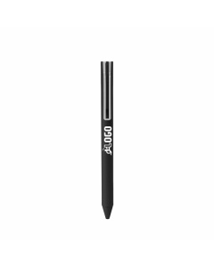 Penna in plastica soft touch con clip a contrasto