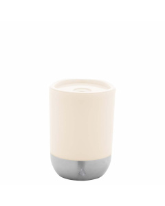Bicchiere termico 300 ml in plastica PP con base in acciaio riciclato