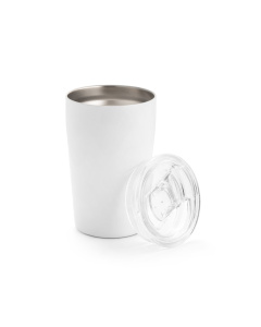 Bicchiere da viaggio 380 ml in acciaio inox con tappo