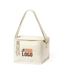 Borsa frigo in cotone con logo