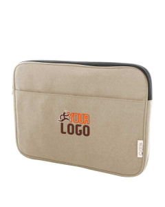 Borsa porta computer in tela riciclata completamente imbottita
