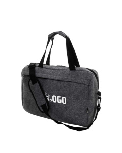 Borsa portadocumenti in feltro RPET con tasca per laptop da 15"