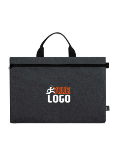 Borsa portadocumenti in poliestere RPET con zip