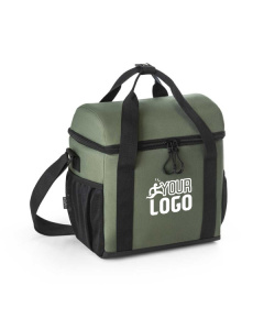 Borsa termica colorata e  imbottita in poliestere riciclato