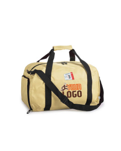 Borsa da viaggio Rpet beige con tasca portascarpe