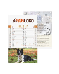 Calendario Cani e Gatti 3 mesi personalizzabile