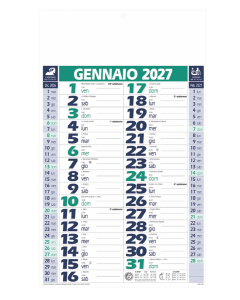 Calendario olandese 12 fogli personalizzabile | 29x47cm