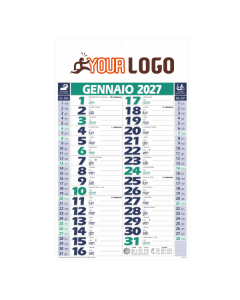 Calendario olandese 12 fogli personalizzabile | 29x47cm