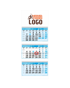 Calendario trittico personalizzabile | 31x80 cm
