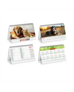 Calendario da tavolo cani e gatti personalizzabile