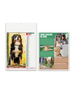 Calendario mensile cani e gatti personalizzabile