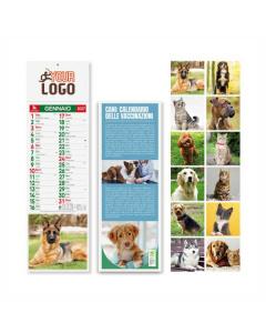 Calendario silhouette cani e gatti con logo