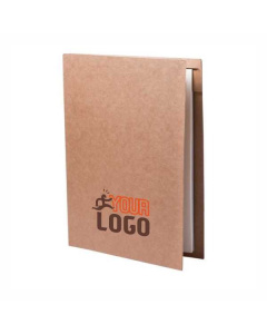 Cartellina pubblicitaria in cartone con block notes