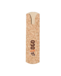 Astuccio in sughero naturale per penna personalizzabile