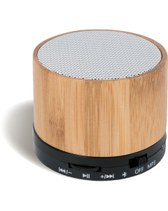 Diffusore Bluetooth in bambù e metallo eco