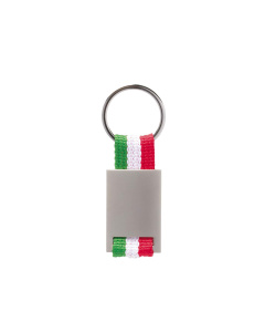 Portachiavi Italia in metallo e poliestere