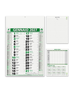 Calendario olandese con pagina note e memo spese