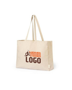 Shopper in cotone bio con soffietto 220gr