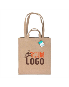 Shopper con doppi manici in cotone riciclato | 280 g | 36 X 40 X 12