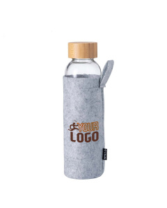 Borraccia in vetro con rivestimento in feltro RPET | 500 ml 