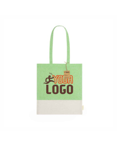 Shopper bicolore in cotone riciclato | 120gr