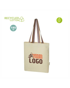 Shopper sostenibile cotone riciclato da 180 gr