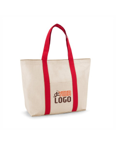 Borsa in tela di cotone con chiusura magnetica e tasche 280gr