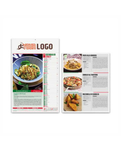 Calendario mensile illustrato Gastronomia
