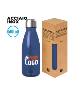 Borraccia colorata da 500ml in acciaio inox