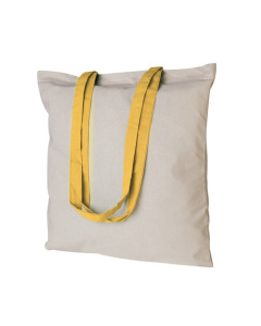 Borsa in cotone con manici colorati | 130gr