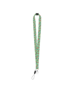 Lanyard in poliestere con moschettone, cordoncino per cellulare e fibbia di sicurezza