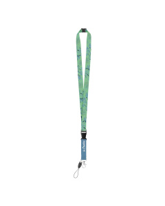 Lanyard in poliestere con moschettone staccabile, cordoncino per cellulare e fibbia di sicurezza