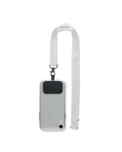 Lanyard portacellulare in poliestere con cavo e fibbia sicurezza