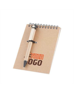 Mini Block notes con spirale con penna