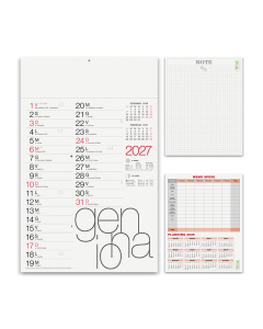 Calendario olandese mensile moderno | 30x47cm