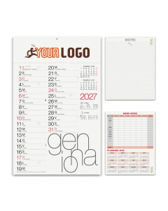 Calendario olandese mensile moderno | 30x47cm