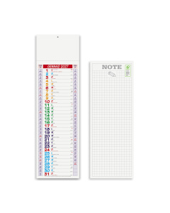 Calendario silhouette multicolor
