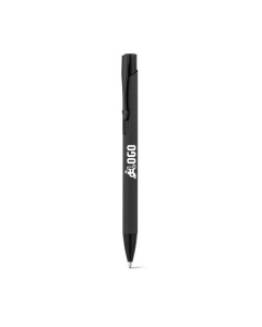 Penna a sfera in alluminio riciclato con finitura soft-touch