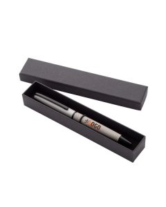 Penna a sfera in metallo con rivestimento in pelle PU
