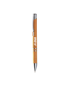 Penna a sfera personalizzabile in plastica ecologica con parti metalliche