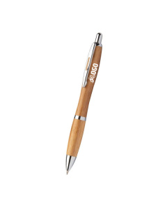 Penna classica in legno con refill blu