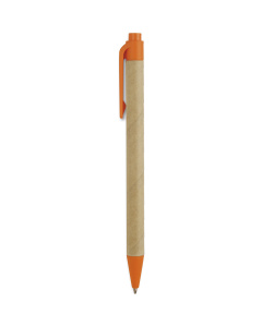 Penna a sfera in plastica biodegradabile e cartone riciclato