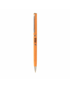 Penna slim personalizzabile in paglia di grano e fusto colorato