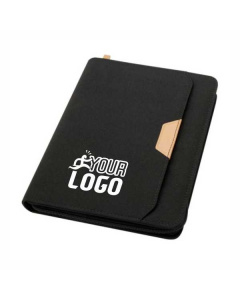 Portadocumenti A5 in Rpet con blocco note EcoWrite