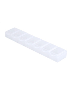 Portapillole settimanale in plastica personalizzabile