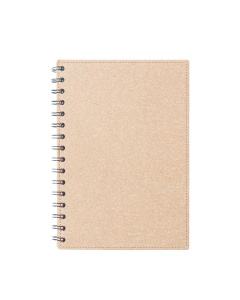 Quaderno a spirale in cartoncino riciclato con 80 fogli a righe | A5